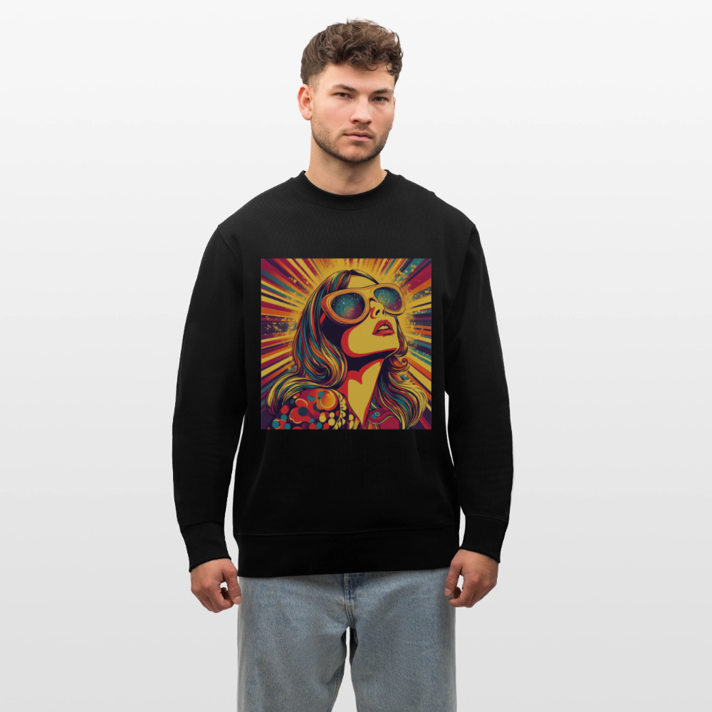 Disco Fever, Ekologisk sweatshirt CHANGER unisex från Stanley/Stella - svart