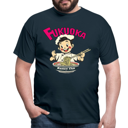 Fukuoka Ramen Club, T-shirt herr - marinblå