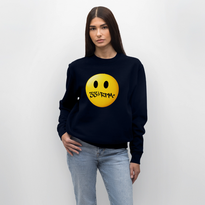 Turntable Grin, Ekologisk sweatshirt CHANGER unisex från Stanley/Stella - marinblått