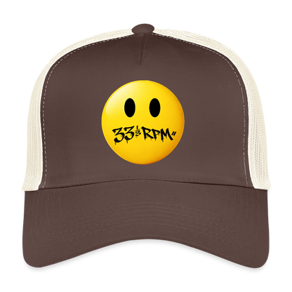 Turntable Grin, Trucker Cap - brun/beige