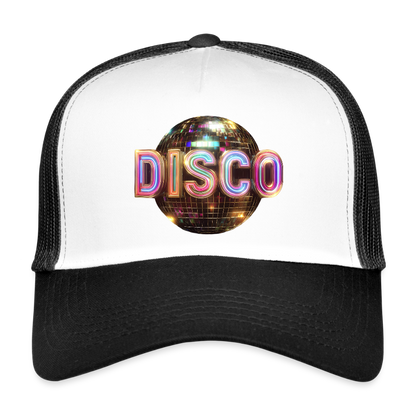 Disco Dreamscape, Trucker Cap - vit/svart