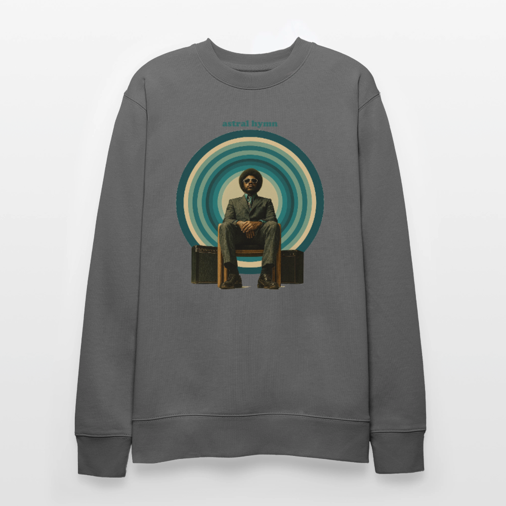 The Creator Has a Free Jazz Plan, Ekologisk sweatshirt CHANGER unisex från Stanley/Stella - kolgrå