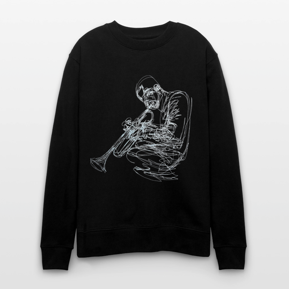 Contours of Jazz, Ekologisk sweatshirt CHANGER unisex från Stanley/Stella - svart
