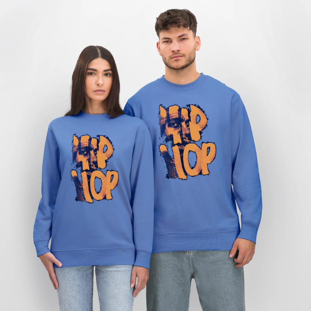 Raised on Boom Bap, Ekologisk sweatshirt CHANGER unisex från Stanley/Stella - blå