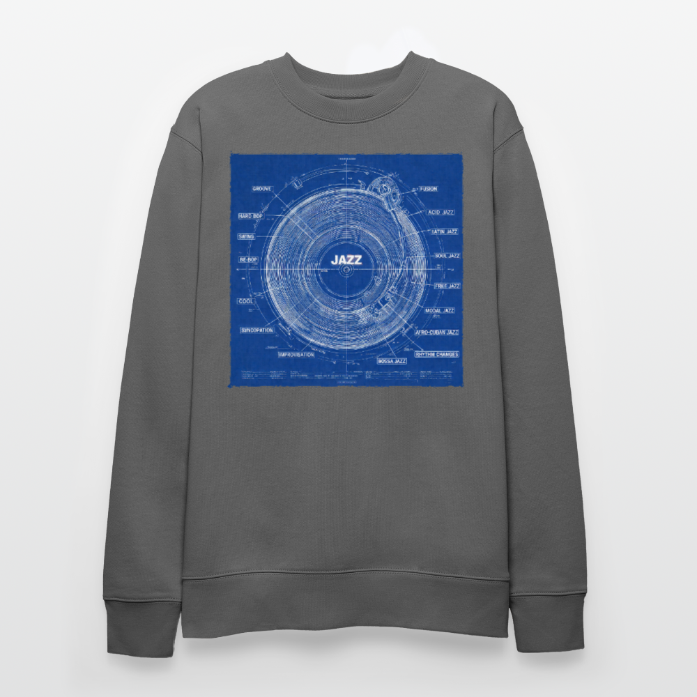 Kind of Blueprint, Ekologisk sweatshirt CHANGER unisex från Stanley/Stella - kolgrå