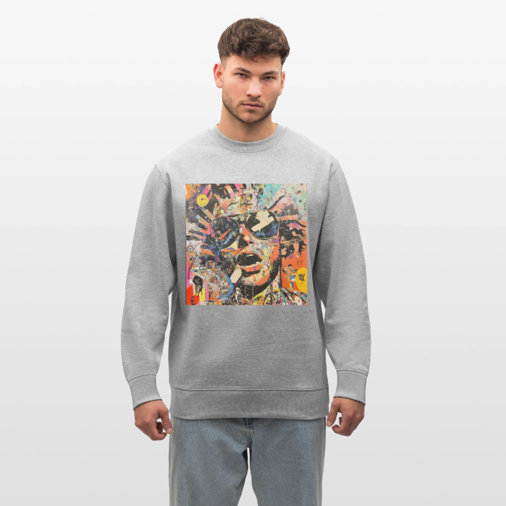 Cosmic Soul Groove, Ekologisk sweatshirt CHANGER unisex från Stanley/Stella - gråmelerad