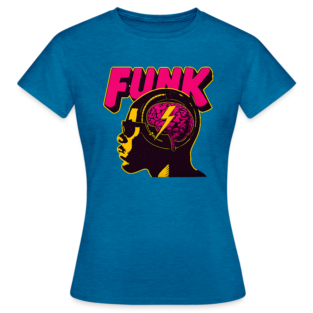 Funk Head, T-shirt dam - antikblå safirljung