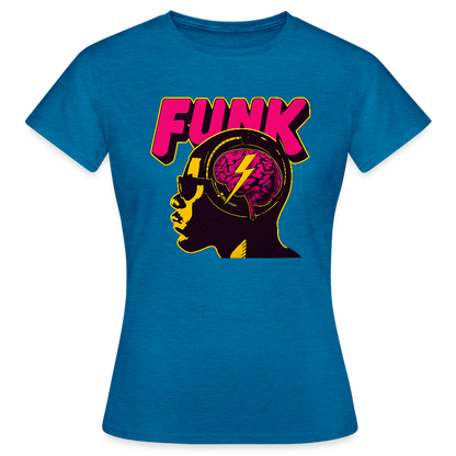Funk Head, T-shirt dam - antikblå safirljung