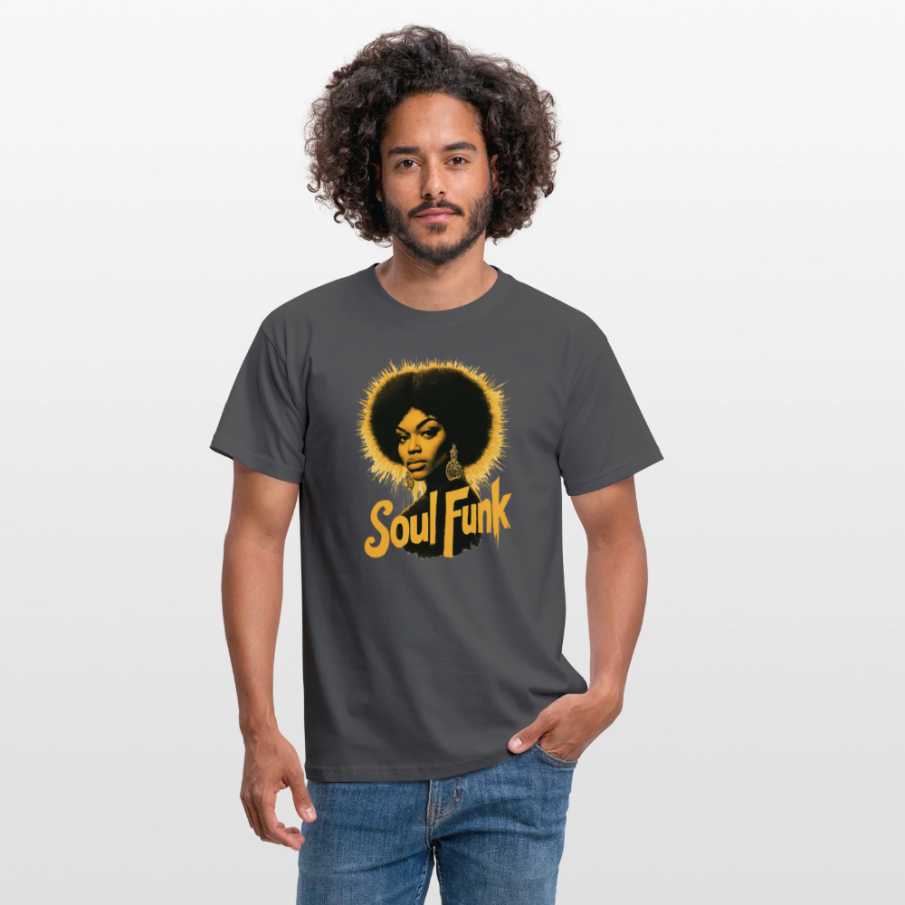 Soul Funk, T-shirt herr - kolgrå