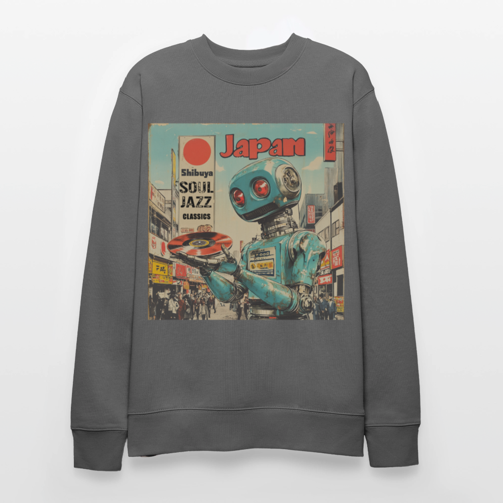 Shibuya Soul Jazz Classics, Ekologisk sweatshirt CHANGER unisex från Stanley/Stella - kolgrå