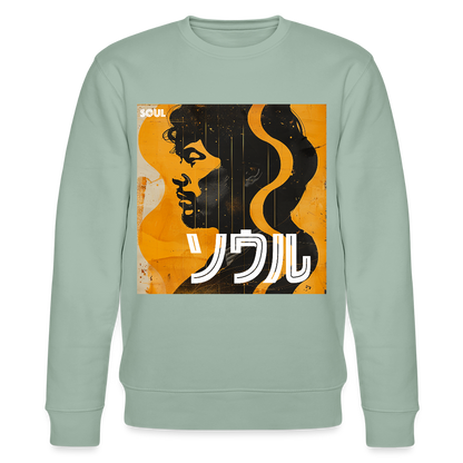 Nippon Grooves, Ekologisk sweatshirt CHANGER unisex från Stanley/Stella - ljus grågrön