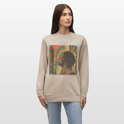 Jazz in the Moonlight, Ekologisk sweatshirt CHANGER unisex från Stanley/Stella - beige