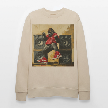 Stora Steg och Tunga Beats, Ekologisk sweatshirt CHANGER unisex från Stanley/Stella - beige