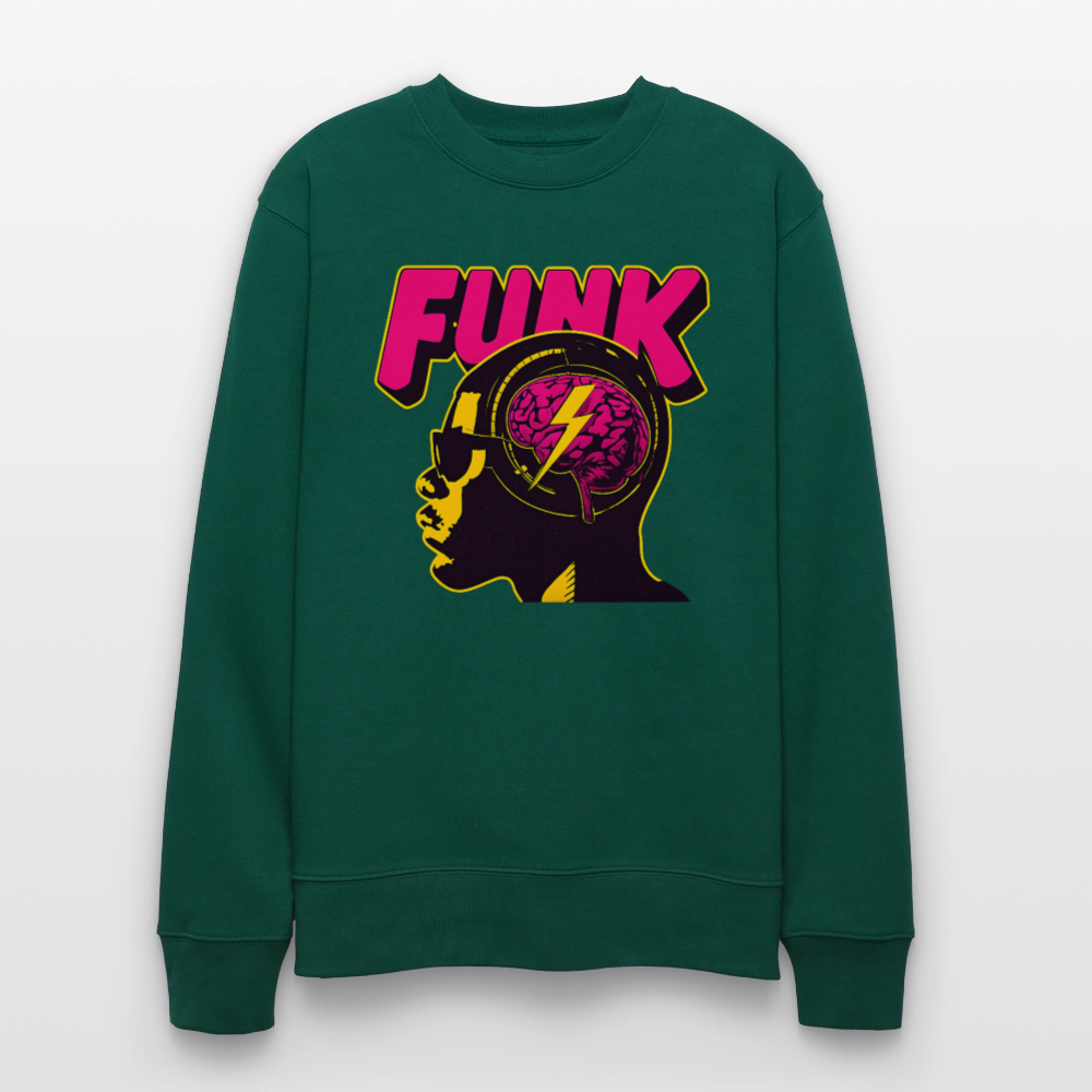 Funk Head, Ekologisk sweatshirt CHANGER unisex från Stanley/Stella - skogsgrön