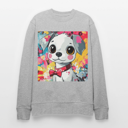 En vän eller fiende?, Ekologisk sweatshirt CHANGER unisex från Stanley/Stella - gråmelerad