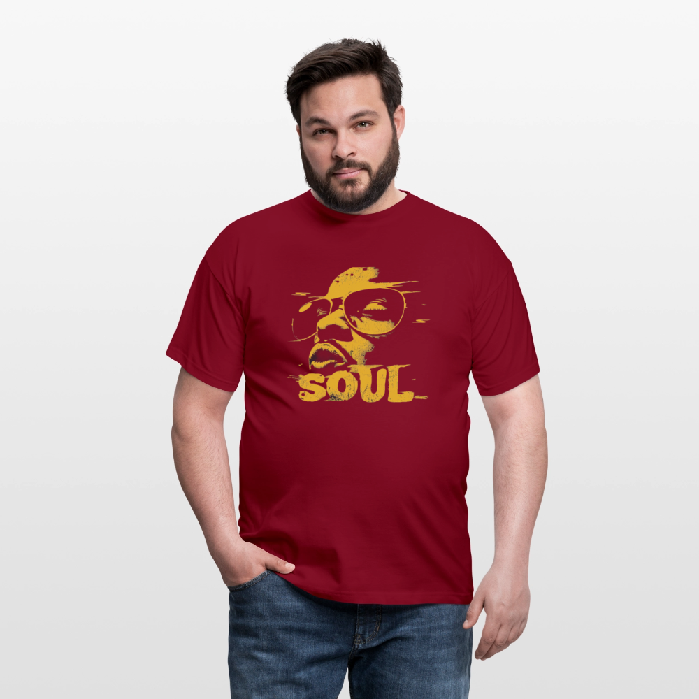 Funky Soul, T-shirt herr - tegelröd