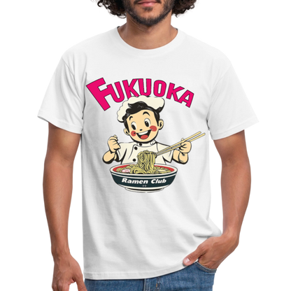 Fukuoka Ramen Club, T-shirt herr - vit