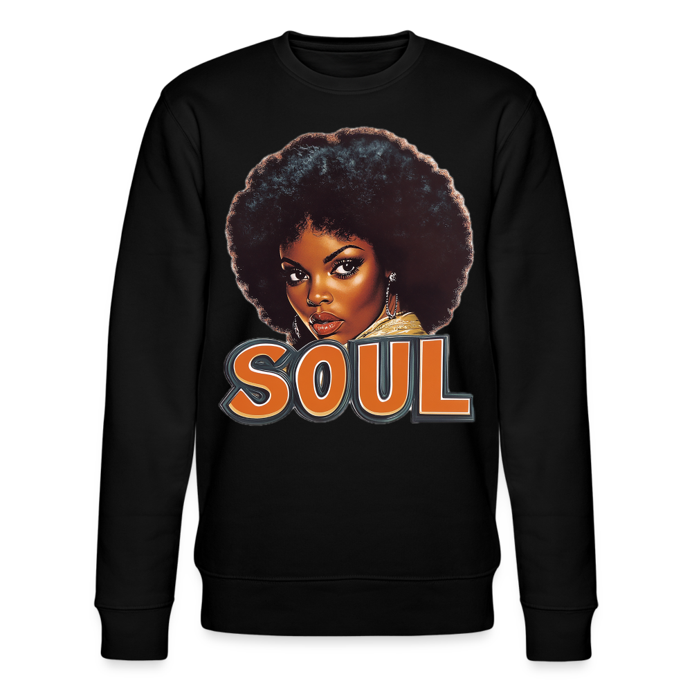 Soulful Vibes, Ekologisk sweatshirt CHANGER unisex från Stanley/Stella - svart