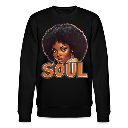 Soulful Vibes, Ekologisk sweatshirt CHANGER unisex från Stanley/Stella - svart