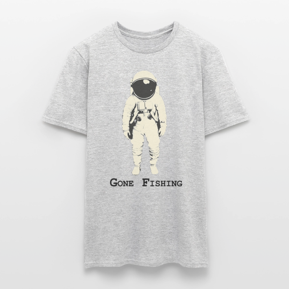 Drifting Beyond – Gone Fishing, T-shirt herr - gråmelerad