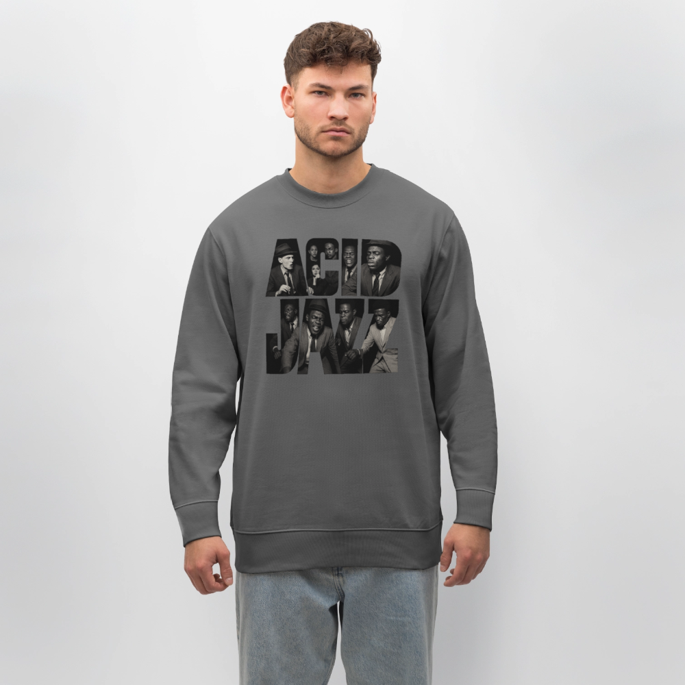 80s Club Jazzdance, Ekologisk sweatshirt CHANGER unisex från Stanley/Stella - kolgrå