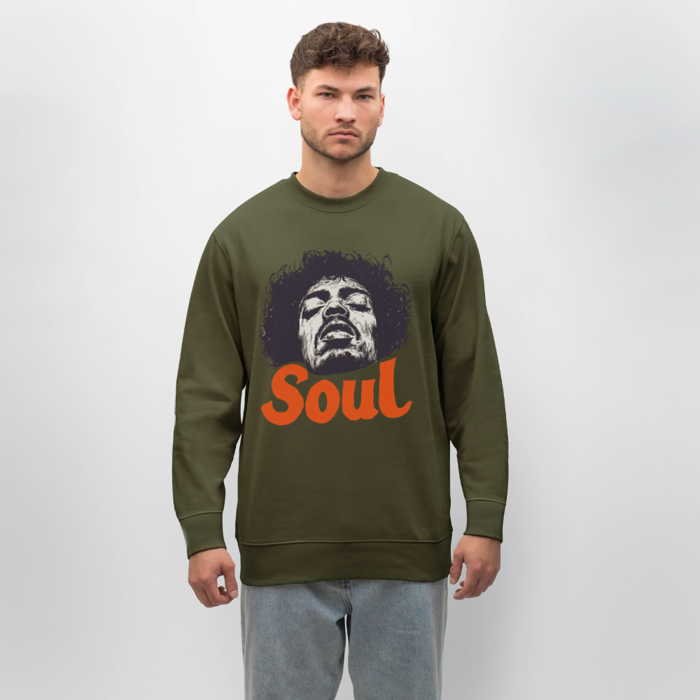 A Soul Awakening, Ekologisk sweatshirt CHANGER unisex från Stanley/Stella - kaki