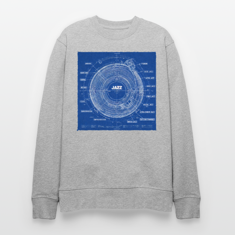 Kind of Blueprint, Ekologisk sweatshirt CHANGER unisex från Stanley/Stella - gråmelerad