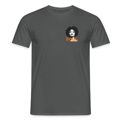 T-shirt unisex - Litet brösttryck - Litet brösttryck - kolgrå