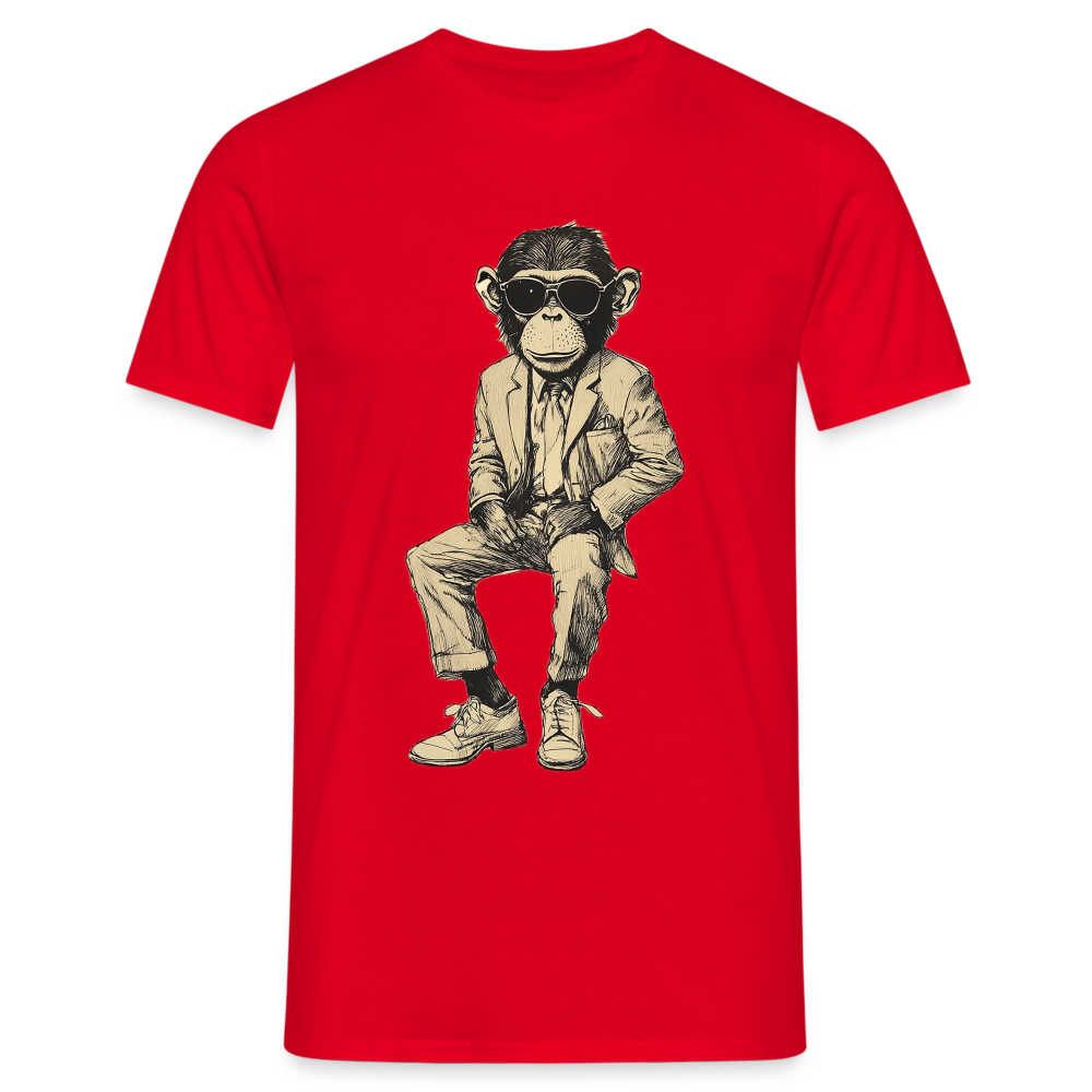 Mod Monkey, T-shirt herr - röd