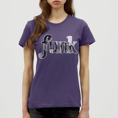 Funk Vibes, T-shirt dam - mörklila