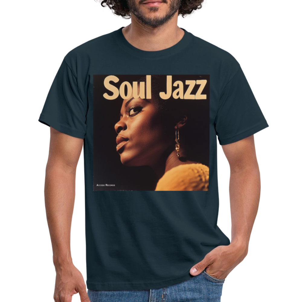 Acceso's Soul Groove: Jazz with a Beat, T-shirt herr - marinblå