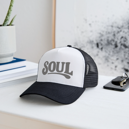 All About Soul, Trucker Cap - vit/svart