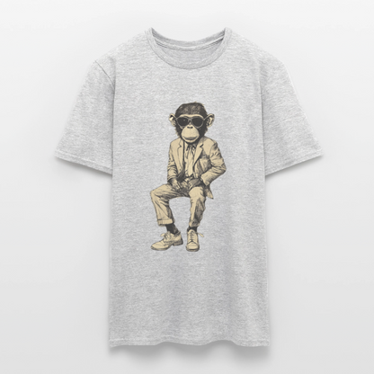 Mod Monkey, T-shirt herr - gråmelerad