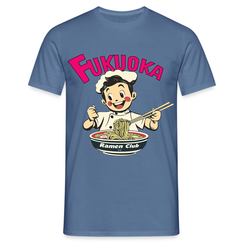 Fukuoka Ramen Club, T-shirt herr - duvblå 