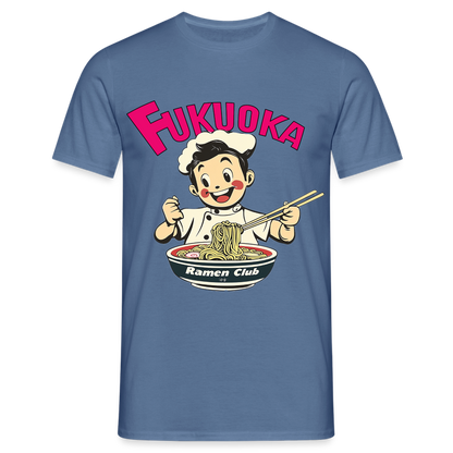 Fukuoka Ramen Club, T-shirt herr - duvblå 