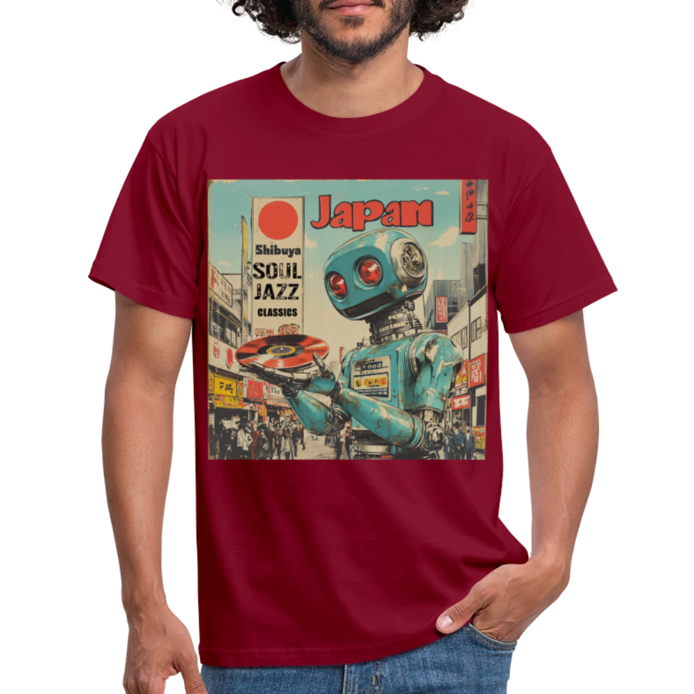 Shibuya Soul Jazz Classics, T-shirt herr - tegelröd