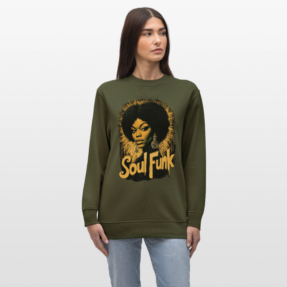 Soul Funk, Ekologisk sweatshirt CHANGER unisex från Stanley/Stella - kaki