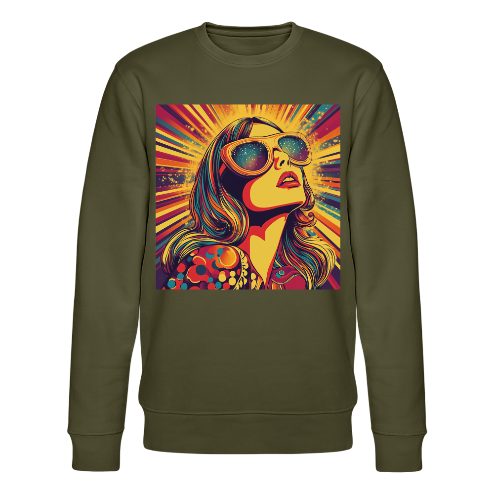 Disco Fever, Ekologisk sweatshirt CHANGER unisex från Stanley/Stella - kaki