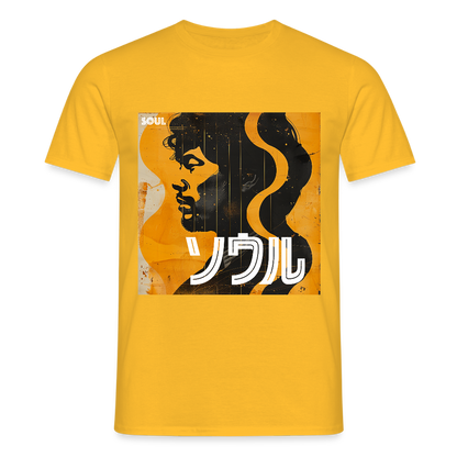 Nippon Grooves, T-shirt unisex - gul