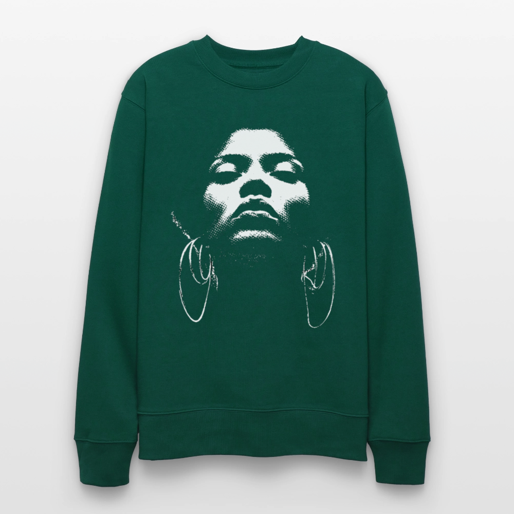 Beat Goddess, Ekologisk sweatshirt CHANGER unisex från Stanley/Stella - skogsgrön