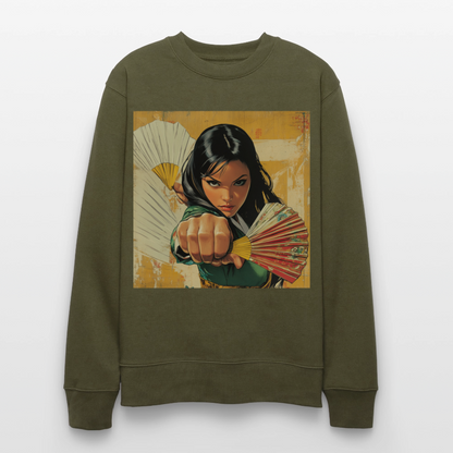Blå Lotus, Ekologisk sweatshirt CHANGER unisex från Stanley/Stella - kaki