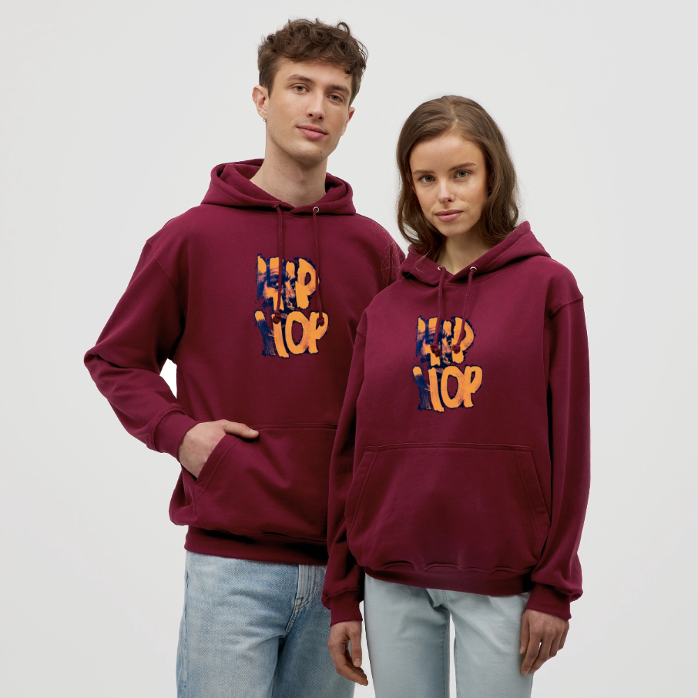 Raised on Boom Bap, Luvtröja unisex - bordeaux