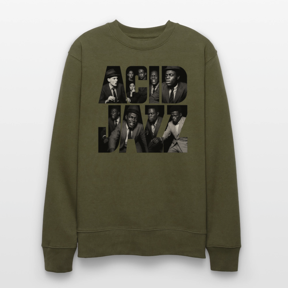 80s Club Jazzdance, Ekologisk sweatshirt CHANGER unisex från Stanley/Stella - kaki