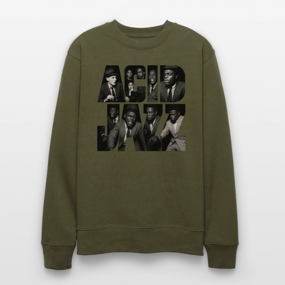 80s Club Jazzdance, Ekologisk sweatshirt CHANGER unisex från Stanley/Stella - kaki