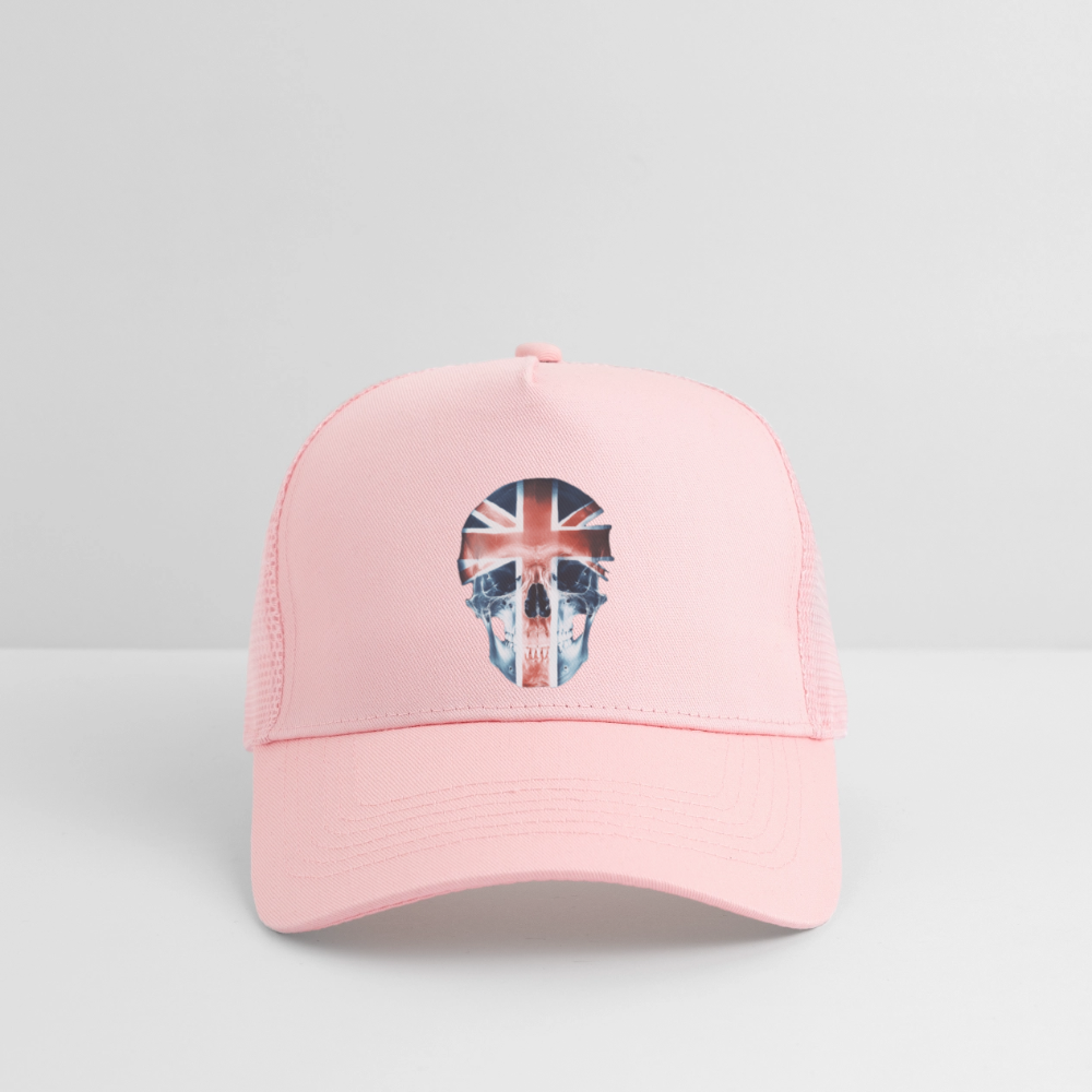 God Save the Skull, Trucker Cap - ljusrosa