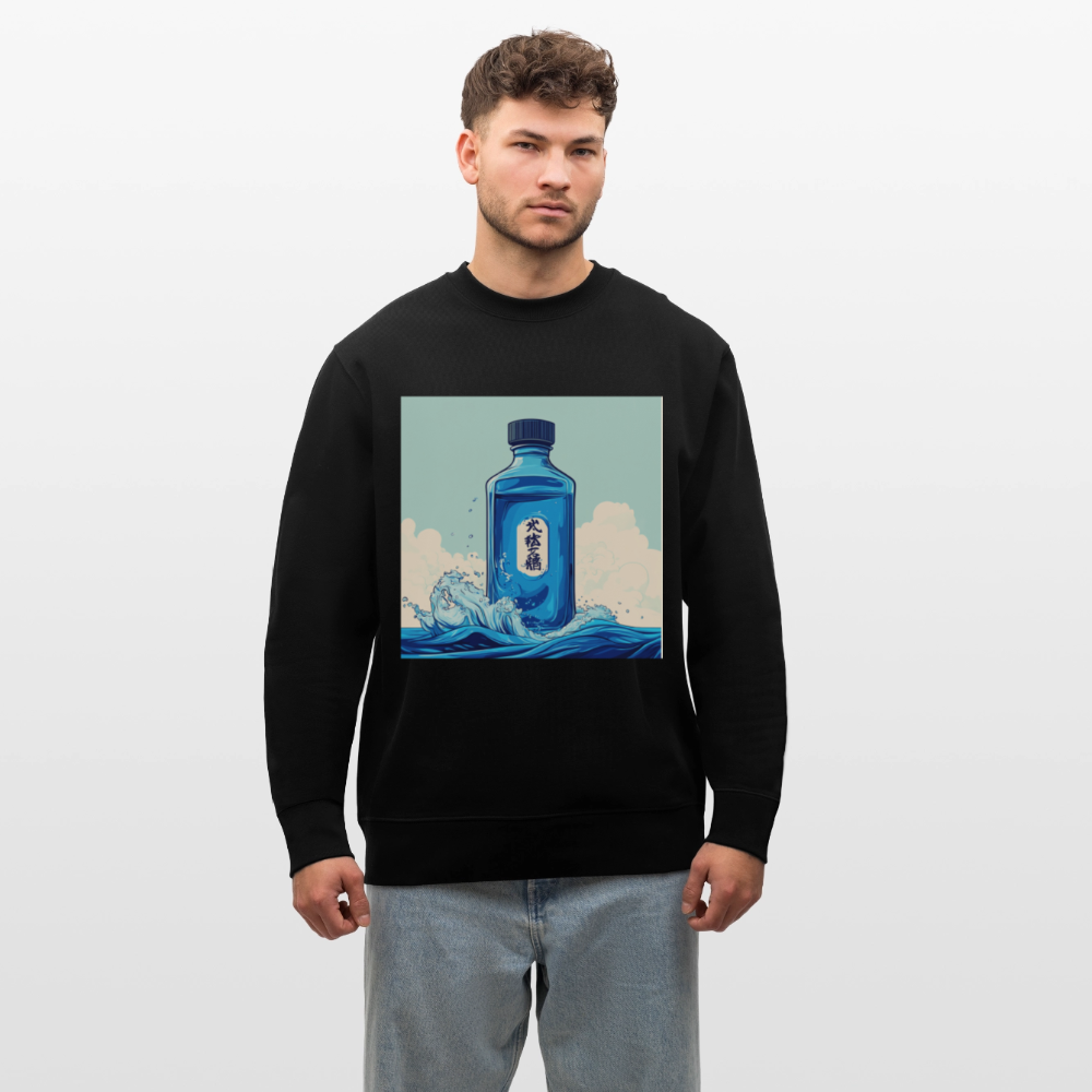 I Blått och Tystnad, Ekologisk sweatshirt CHANGER unisex från Stanley/Stella - svart