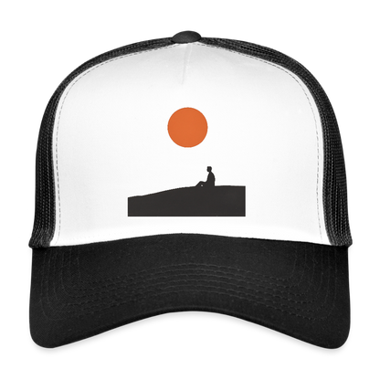 Under the sun, Trucker Cap - vit/svart