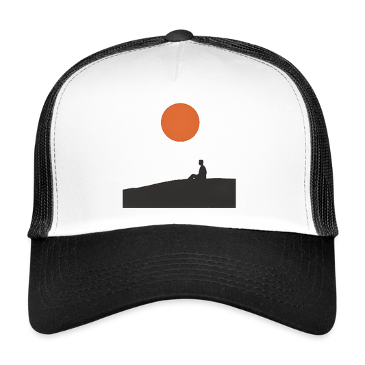Under the sun, Trucker Cap - vit/svart