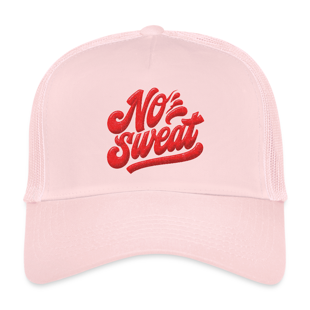 No Sweat, Trucker Cap - ljusrosa