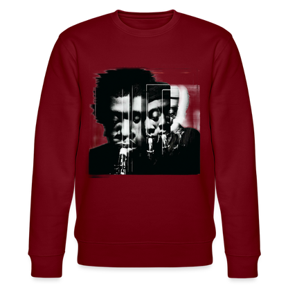 Between Breaths, Ekologisk sweatshirt CHANGER unisex från Stanley/Stella - vinröd